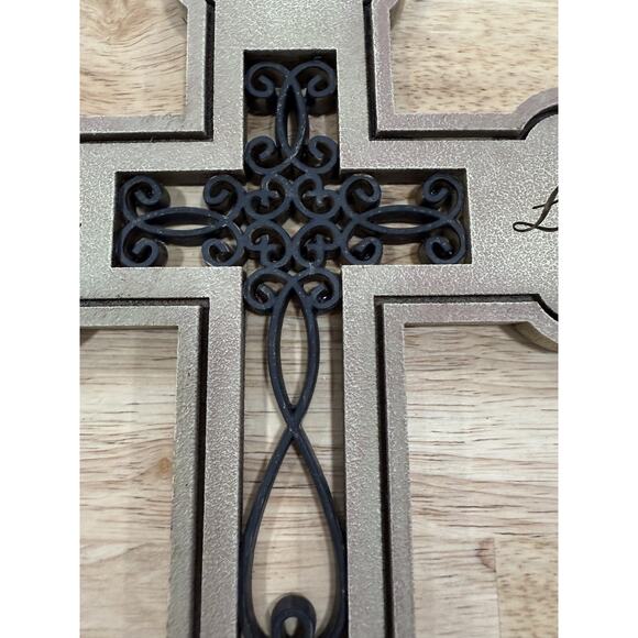 Farmhouse Wall Cross Peace Hope Love Faith Christian Decor Inspirational 10” - Picture 10 of 12